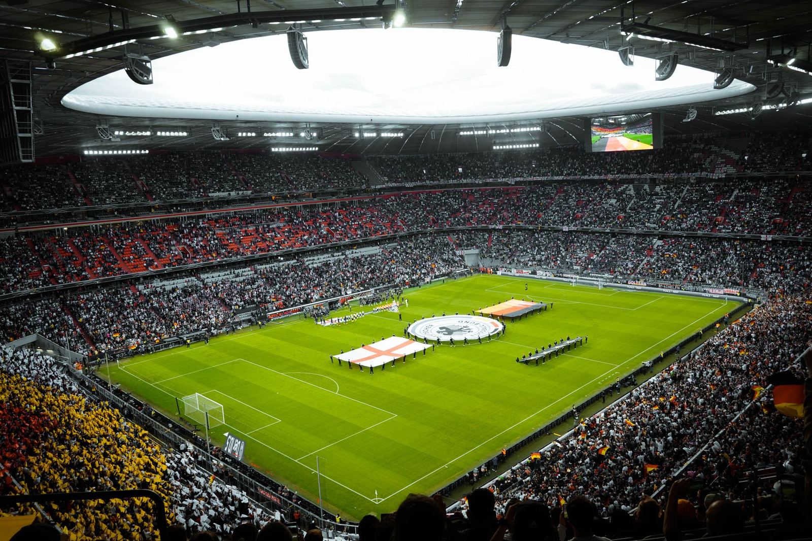 A packed stadium during a match